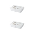 thumbnail image 4 of Moyic Organizador de cajones Solución de almacenamiento elegante y organizada Amplia gama de usos Cajón de almacenamiento oculto blanco 33*23.5*8.5 cm 2Conjunto, 4 of 6