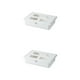 thumbnail image 4 of Moyic Cajón de almacenamiento oculto Caja organizadora duradera y elegante Amplia gama de usos Escritorio Almacenamiento oculto blanco 33 * blanco 33*23.5*8.5 cm 2Conjunto, 4 of 6