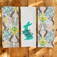 thumbnail image 3 of Serafina Home Easter Spring Kitchen Dish Towels: Serafina Home Easter Spring Kitchen Dish Towels: Hopping Bunnies and Colorful Flowers, 100% Cotton (Hoppy Bunny), 3 of 8
