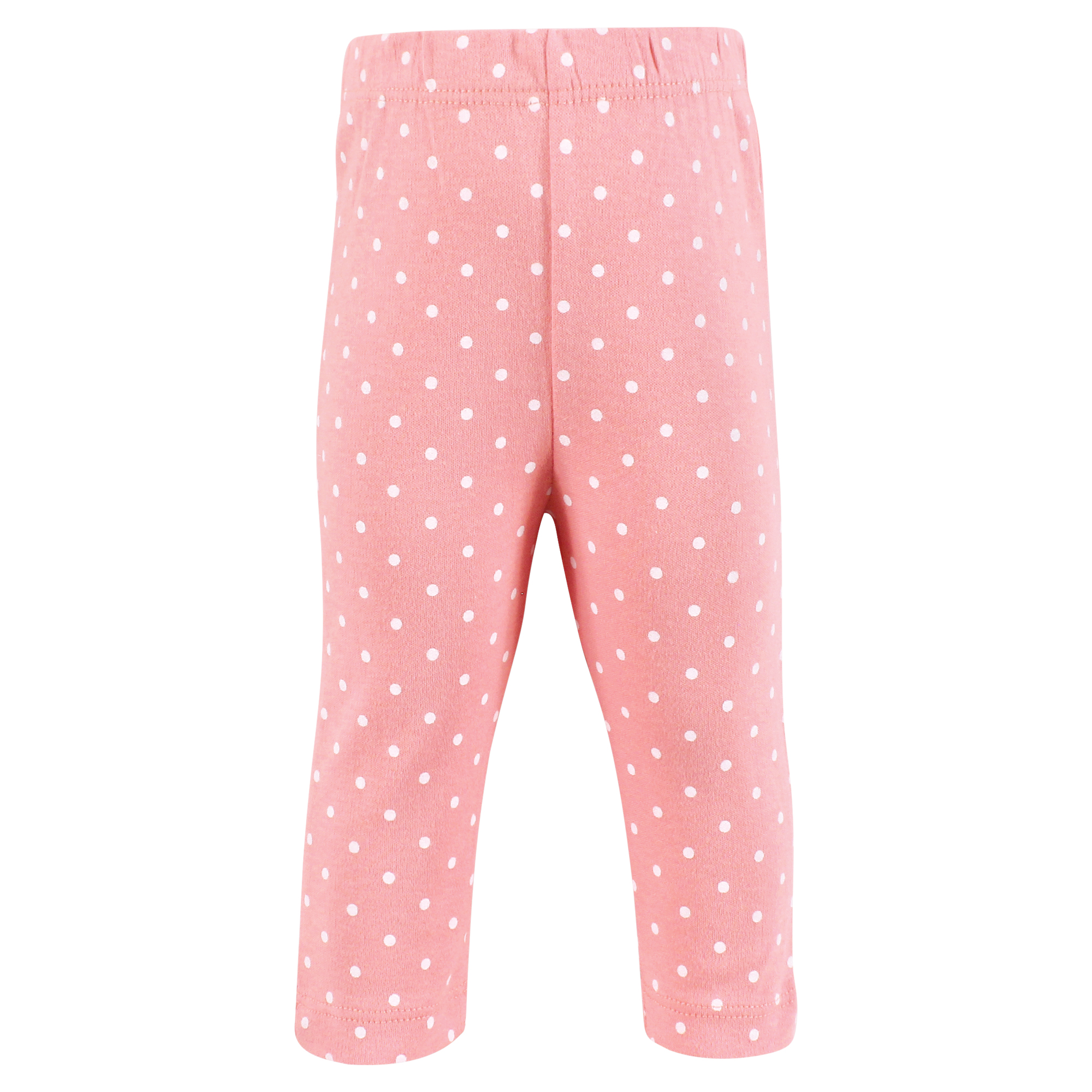 Hudson Baby Girls Cotton Pants and Leggings, Coral Floral, 3T
