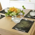 thumbnail image 4 of Ambesonne Gothic Place Mats Set of 4, Fantasy Spooky Skull, Standard Size, Brown, 4 of 6