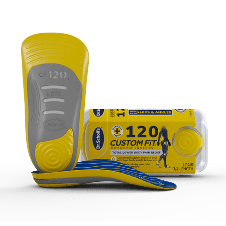 Dr. Scholl’s® Custom Fit® Foot Orthotics 3/4 Length Inserts, CF 120, All-Day Pain Relief for Feet