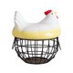 thumbnail image 4 of Cesta para huevos, cesta versátil para recoger huevos, adorno de escritorio, contenedor de verduras Amarillo Negro, 4 of 9
