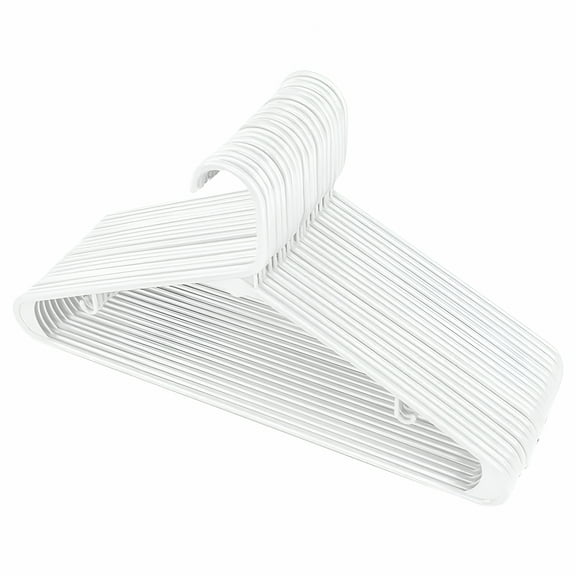 XIBUFE 2026 New Home Textile Storage,Plastic Hangers Clothing Hangers Ideal for Everyday Standard Use,5Pc White Clothes Hanger,White