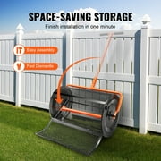 BENTISM Compost Spreader Peat Moss Spreader 24 Wide 24.4-26.4 Height Adjustable