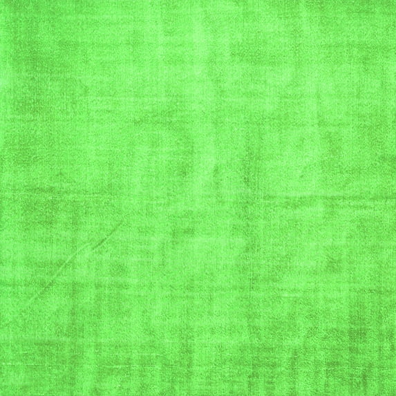 Ahgly Company Indoor Square Abstract Green Contemporary Area Rugs, 8' Square