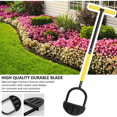 HNYANGURJ Ergonomic Half Moon SawTooth Hand Lawn Edger Manual Garden