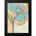 thumbnail image 2 of Goldberger, Jennifer 14x18 Black Modern Framed Museum Art Print Titled - Impasto Flower I, 2 of 5