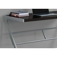 thumbnail image 4 of Computer Desk - 48"L / Espresso / Silver Metal, 4 of 4