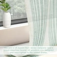 thumbnail image 5 of DriftAway Chris Vertical Striped Linen Blend Textured Light Filtering Semi Sheer Curtains for Living Room Bedroom 84 Inches Long Drapes Grommet 2 Panels, 5 of 5