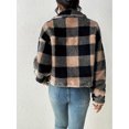 thumbnail image 2 of Cuteduck Women's Jacket Fall Winter Long Sleeve Lapel Loose Fit Double-Sided Fuzzy Fleece Casual Coat S-XL, 2 of 7