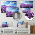 thumbnail image 4 of Designart "Flowers peaceful Lavender II" Floral Metal Art Living Room, 4 of 5