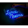 thumbnail image 3 of Lámpara de pared LED de neón Harry Potter Lumos Maxima de 25 cm de altura, 3 of 7