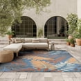 thumbnail image 3 of Nourison Aloha 9' x 12' Blue Rose Modern Rug, 3 of 9