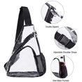 thumbnail image 4 of SIABC-Clear PVC Sling Bag - Stadium Approved Clear Shoulder Crossbody Backpack, 4 of 4