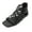 Black, variant on Women's Roman Gladiator Muliti Straped Back Zip Design Flat Heel Sandals