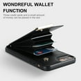 thumbnail image 4 of Mantto for iPhone 7 Plus/8 Plus Back Wallet Case with Card Holder, Magnetic Clasp 3 Card Slots RFID Blocking Premium PU Leather Shockproof Anti-Scratch Wallet Phone Case, Black, 4 of 7
