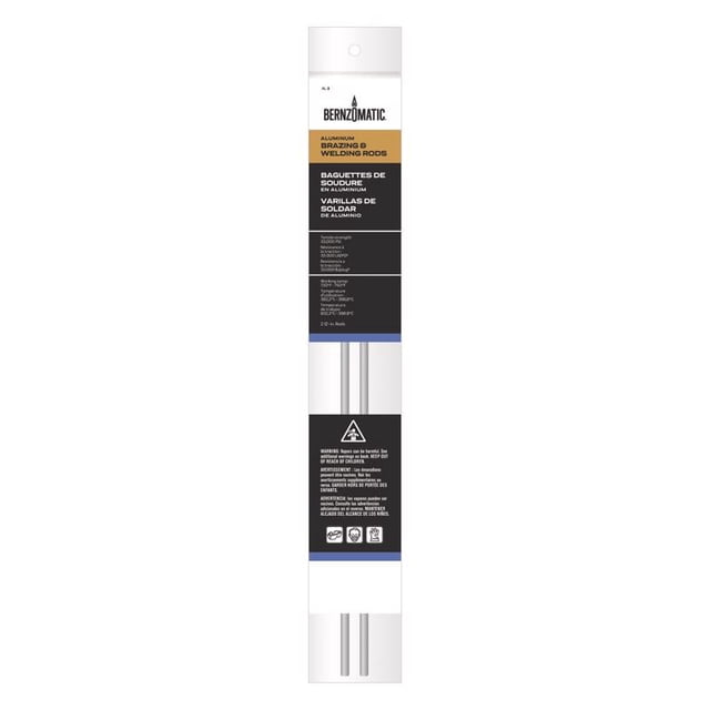 Varillas de soldadura BERNZOMATIC de aluminio 33000 PSI, 30 cm x 0,5 cm (paquete de 6)