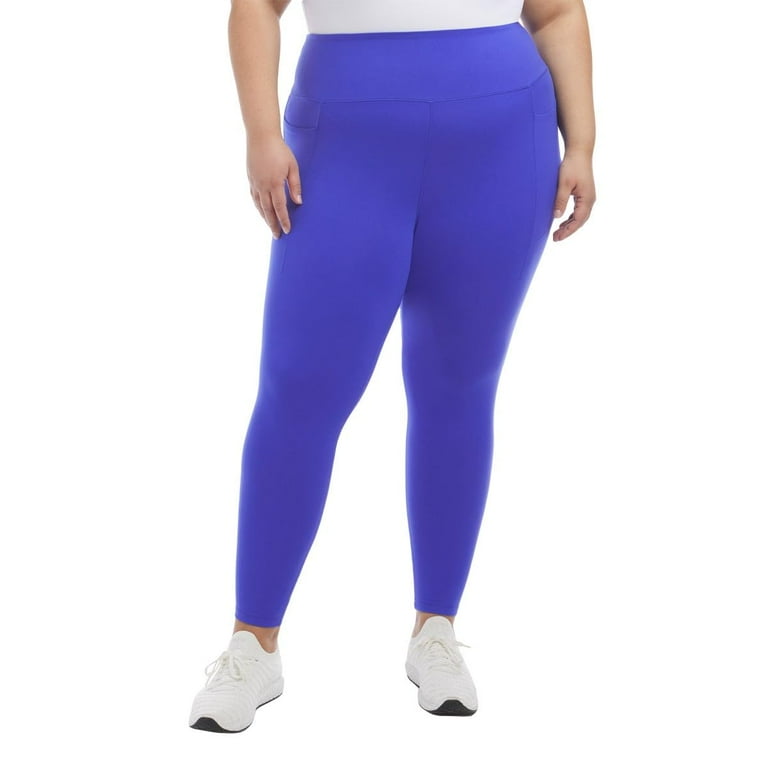 Danskin Women's High Rise Lightweight 7/8 Leggings, Dazzling Blue