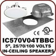 thumbnail image 1 of 70 Volts In-ceiling Speaker with Tile Bridge and Backcan, 1 of 1