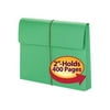 Smead - Document wallet - expanding - for Letter - capacity: 400 pages - green (pack of 10)