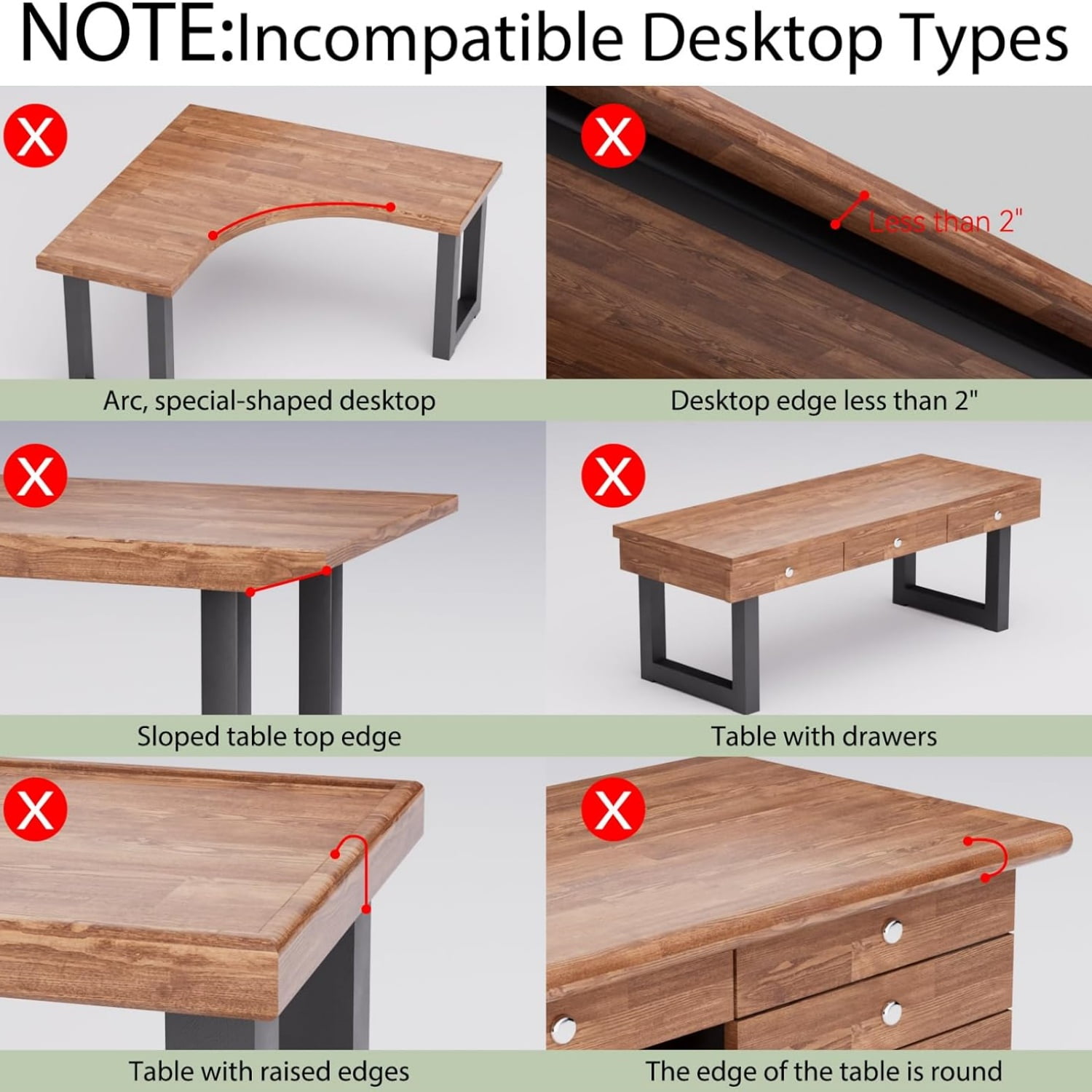 Desktop Keyboard Tray, Under Desk Pull Out,25.59" X 11.81" Large Size Radian Keyboard Tray with C-Clip Mount, Easy Installation, Computer Keyboard Stand, for Home Study and Office(Wood)