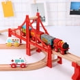 thumbnail image 3 of HOOWIFFY DIY Train Accessory for Children with Red Wood Train Scene Plaything 1Pcs, 3 of 8