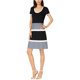 thumbnail image 2 of Vestido de Suéter con Bloques de colores Anne Klein negro grande, 2 of 2