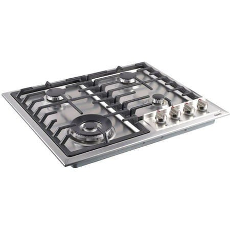 Galanz 24-In. Gas Cooktop with 15000 BTU Triple Ring Power Burner  Stainless Steel