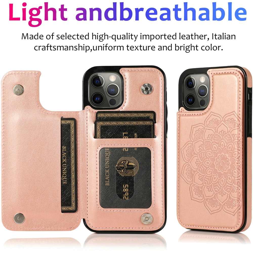For Apple iPhone 11 Pro Max PU Leather with [Two Magnetic