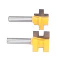 thumbnail image 2 of Flooring Router Bit, PTFE Coating Carbon Steel + Alloy Tongue Grooves Routers Bits  For Wood Floors, 2 of 8