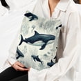 thumbnail image 6 of Whale Set with Unique Patterns - 16x16, 18x18, 20x20 Inches - Set of 2 for Living Room, Bedroom, and Office - Includes Throw Pillow Inserts and Chair, 6 of 6