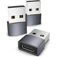thumbnail image 1 of BEMS-Adaptador USB C a USB gris, paquete de 3 compatibles con iPhone 13 12, 1 of 5