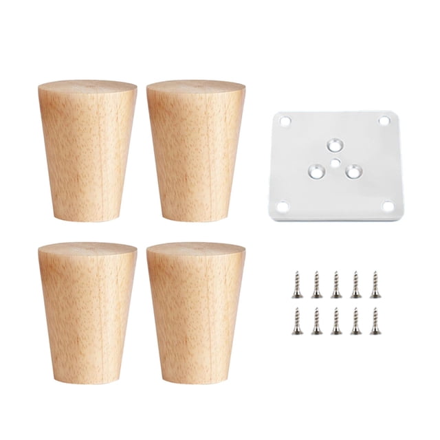 4 Uds patas de muebles de maciza, patas de gabinetes, reemplazo de patas de , patas de muebles para sofá/salón/silla/escritorio/patas de 8cm Gloria Patas de repuesto para sofá