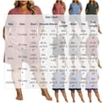 thumbnail image 4 of Plus Size Women's Plus Size 2 Piece Pajama Sets, V-Neck Short Sleeve Top & Drawstring Pocket Elastic Shorts, Oversized Solid Casual Home Outfit | TruHer,Light Blue 2XL, 4 of 7