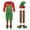 Christmas 2#Green, variant on oqasdz Christmas Outfits Adult Elf Set Dress Up Color Matching Red and Green Stage Performance Jumpsuits with Hat Party Theme Events