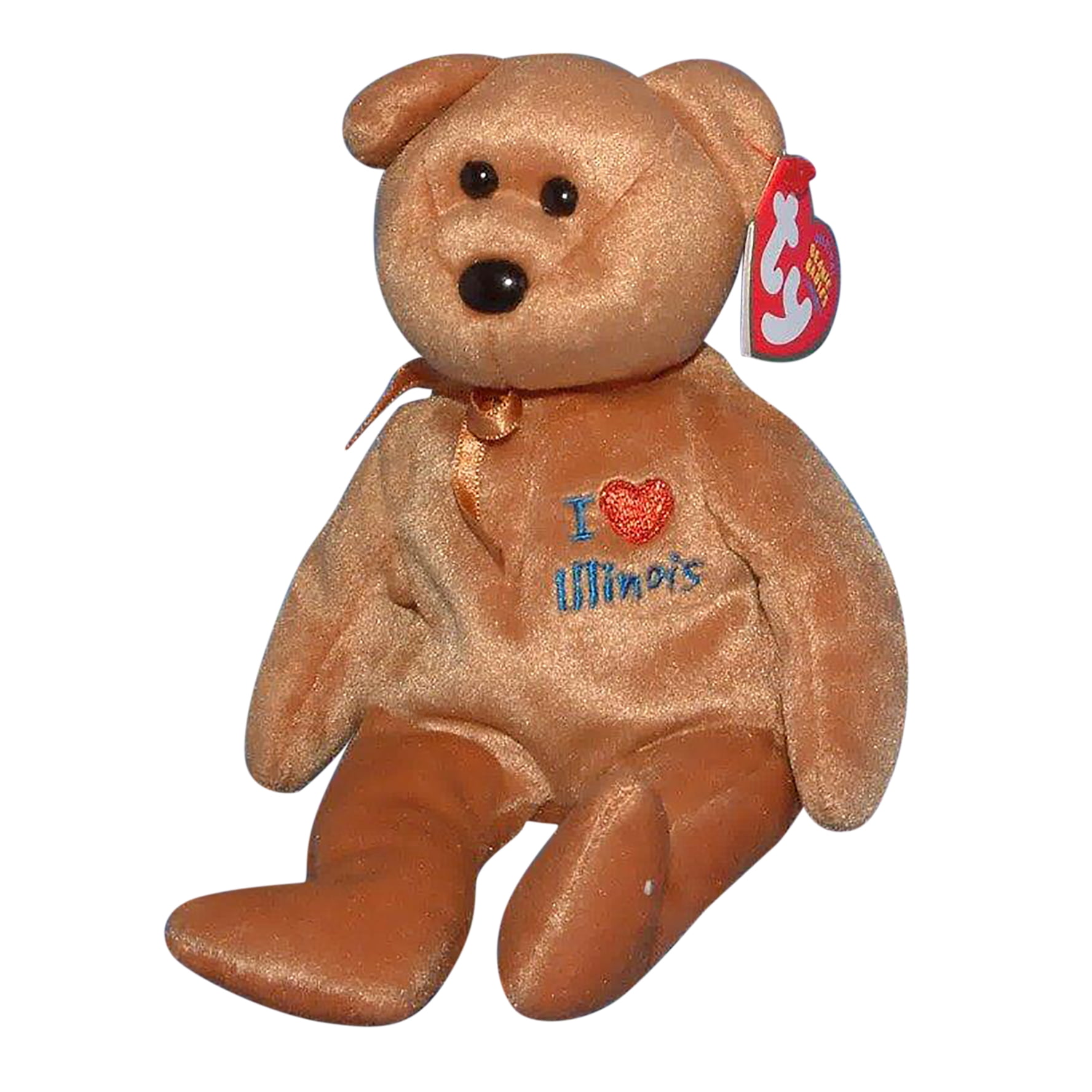 Ty Beanie Baby I Love Illinois the Bear Stuffed Animal MWMT