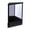 L,Black, variant on 7.5x9 Non-Reversing Mirror with Magnetic Back, True Reflection Vanity Mirror for Locker, Bathroom, Makeup, Small Stand Up Mirror(Black)