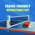 thumbnail image 4 of GSE Games & Sports Expert Adjustable Retractable Ping Pong Net & Post. Anywhere Portable Table Tennis Net & Clamps Grey, 4 of 7