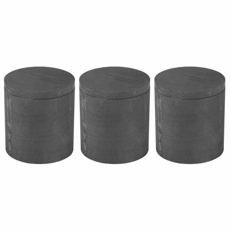 

3X High Graphite Melting Crucible Casting with Lid Cover 40 x 40mm for Silver&Black