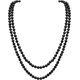 thumbnail image 1 of Collar KATEA de perlas de imitación, cadena de cuentas de vidrio, collar largo de perlas de imitación de los años 20, bisutería vintage de 139 cm., 1 of 4