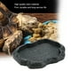 thumbnail image 5 of Cuenco alimentador de plato de agua y comida de roca de reptil duradero de resina para lagarto tortuga (verde M), 5 of 8