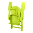 thumbnail image 4 of WestinTrends Malibu Outdoor Folding HDPE Adirondack Deck Chair - Patio & Outdoor Lounge, Weather‑Resistant, Lime, 4 of 14