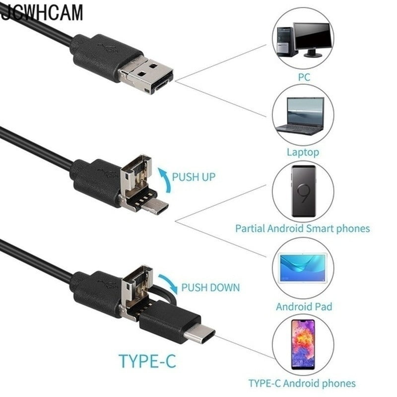 7mm 6 LED Wasserdichte Endoscope Endoskope Kontrollen Borescope Kamera USB Kabel