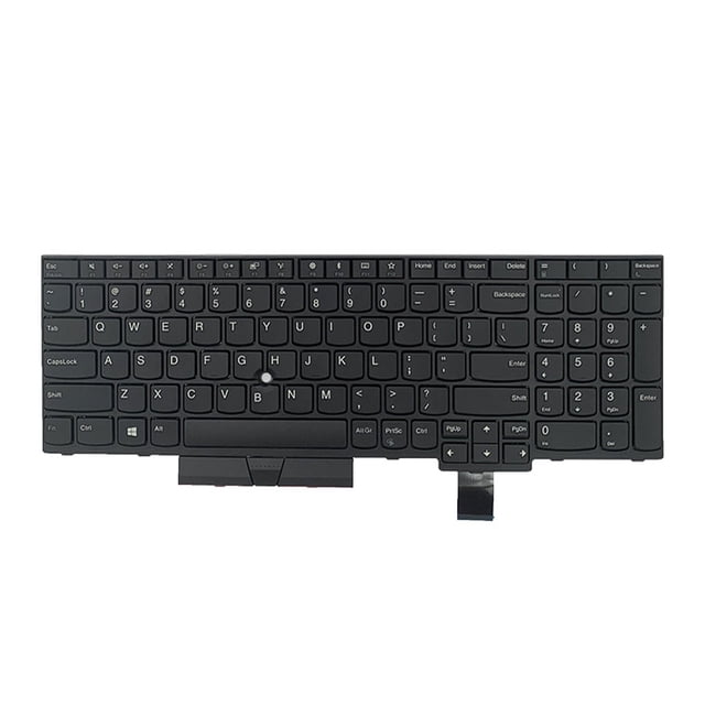 Inteprter Teclados para portátiles con marco negro, superficie lisa para portátiles, bien ajustados, reemplazo de palo sin puntos para Juegos de teclado y mouse para computadora