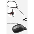 thumbnail image 3 of Best Value,Bicycle Rear View Mirror Hose Adjustment Mirror Mirror Rear View Mirror,PENDANE,black, 3 of 5