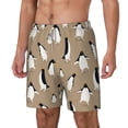 thumbnail image 2 of Uemuo Lovely Penguin Pattern Mens Swim Trunks Quick Dry Board Shorts with Mesh Lining, Stretch Beach Shorts Quick Dry No-Chafing Board Shorts-3X-Large, 2 of 9