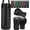 Black, variant on RDX Kids Punching Bag with Boxing Gloves - 2ft Heavy Filled Leather Bag for Boxing, Kickboxing, MMA, Muay Thai & Karate Training
