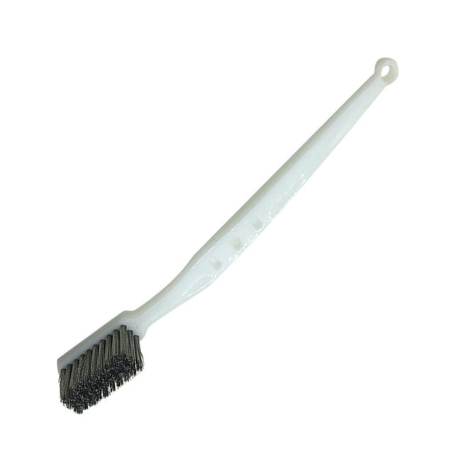 Wisewang Car Cleaning Brush Brass Silver Wire Window Brush Long Wire Window Brush Long Handle Portable Polishing Cleaning Tool 1Set