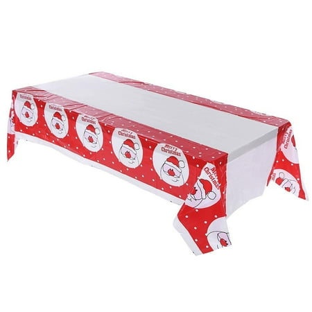 

Nitouy Christmas Rectangle Table Cloth Disposable Tablecloth (Santa Claus 4)